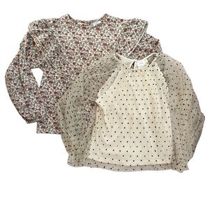 Zara Girls Long Sleeve Blouse Bundle Size 9